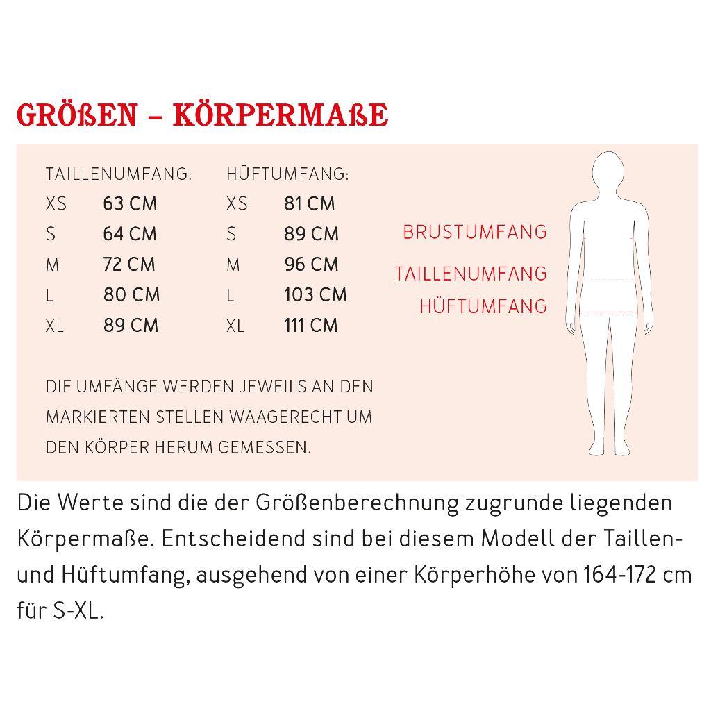 Papierschnittmuster Rock aus Jersey Frau Eva XS-XL